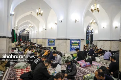 گزارش تصویری | آیین معنوی اعتکاف در حرم امام رضا (ع)
