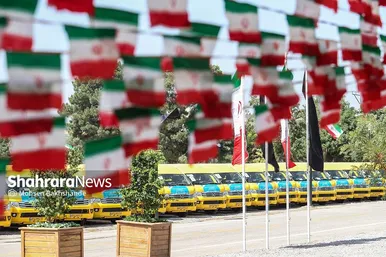 رونمایی از ١۵٠ دستگاه ون و اتوبوس با حضور وزیر کشور در مشهد