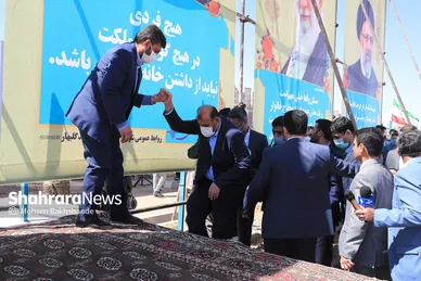 سفر وزیر راه به شهرستان گلبهار‎‎