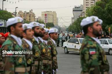 رژه بزرگداشت روز ارتش در مشهد‎‎
