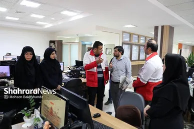 بازدید مدیرعامل جمعیت هلال‌احمر خراسان رضوی از موسسه فرهنگی شهرآرا