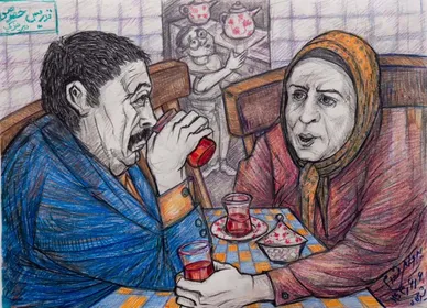 سیروس مقدم و نقاشی‌هایی از «پایتخت۷»