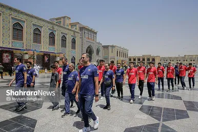 گزارش تصویری | تشرف تیم ملی والیبال نوجوانان به حرم مطهر رضوی