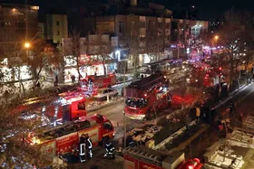 مهار آتش&zwnj;سوزی یک هتل در خیابان دانشگاه مشهد
