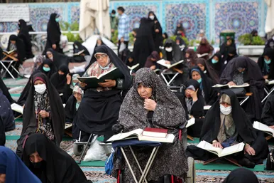 ترتیل خوانی قرآن کریم در مسجد گوهرشاد حرم مطهر رضوی