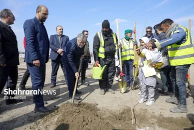گزارش تصویری | مراسم هفته درختکاری در بوستان بهار مشهد (۱۱ اسفند ۱۴۰۳)