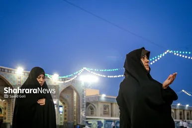 ضیافت افطاری زائران حرم مطهر رضوی