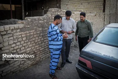 گزارش تصویری | بازسازی صحنه قتل در اسماعیل آباد مشهد