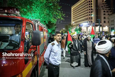 راهپیمایی مردم مشهد در حمایت از مردم فلسطین و محکومیت جنایات اسرائیل
