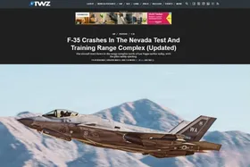 سقوط یک جنگنده F-35 آمریکا در شمال ایالت لاس&zwnj;وگاس