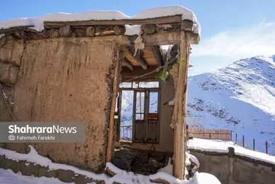 گزارش تصویری | طبیعت زمستانی روستای کنگ