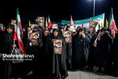 گزارش تصویری | اجتماع مردمی «بیعت با نصرالله» در مشهد
