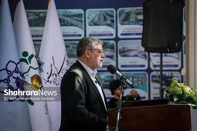 گزارش تصویری | بهره برداری از پل غربی سطح سوم تقاطع غیرهمسطح خیام مشهد