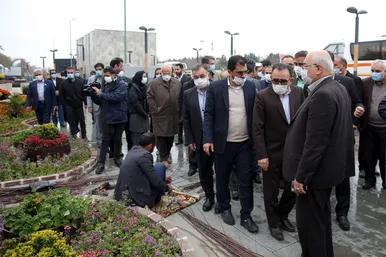 بازدید مسئولان شهری و استانی از اقدامات مدیریت شهری مشهد در بهار ۱۴۰۱