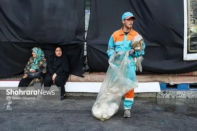 گزارش تصویری | خدمات شهری پای کار زائران