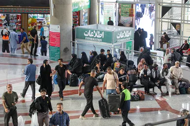 پایانه مسافربری مشهد در روز شهادت امام رضا (ع)