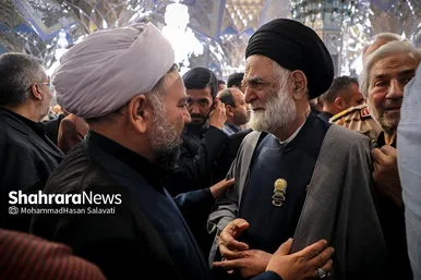 مراسم بزرگداشت هفتمین روز شهادت شهدای خدمت در حرم مطهر رضوی