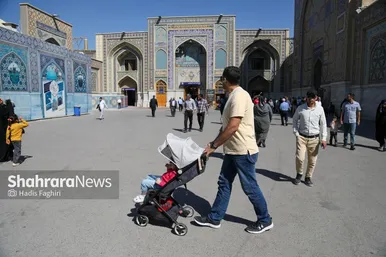 گزارش تصویری | مهمانان کوچک حرم رضوی