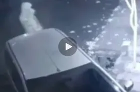 لحظه سرقت مانیتور پژو ۲۰۶ در مشهد + فیلم