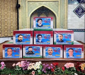 برگزاری مراسم تشییع و وداع بر پیکر شهدای خدمت در تهران (۲ خردادماه ۱۴۰۳) + فیلم