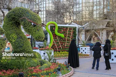 گزارش تصویری | المان‌های نوروزی ۱۴۰۴ در مشهد