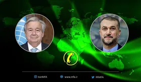 &nbsp;امیر عبداللهیان با دبیرکل سازمان ملل گفتگو کرد | تبریک گوترش به رئیسی و ملت ایران