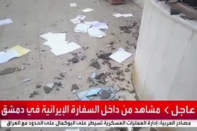 ویدئو | تعرض گروهی از مخالفین مسلح اسد به سفارت ایران در دمشق