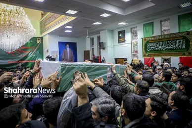 گزارش تصویری | مراسم وداع با پیکر شهید مدافع امنیت «مهدی ظریف» در مشهد