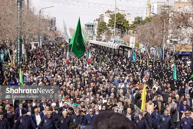 گزارش تصویری | اجتماع عظیم منتظران ظهور در مشهد ۱