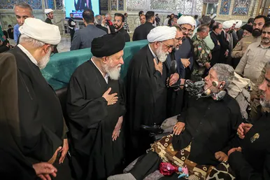 مراسم بزرگداشت شهدای خدمت در حرم مطهر رضوی