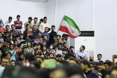 اجتماع دانشجویان بسیجی در دانشگاه فردوسی