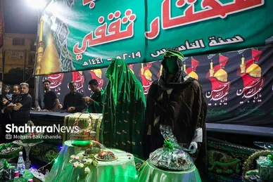 آیین سینی گردانی حضرت قاسم علیه السلام در شب هشتم محرم