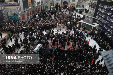 تشییع و تدفین پیکر شهید سیدرضی موسوی در آستان امامزاده صالح(ع) تجریش