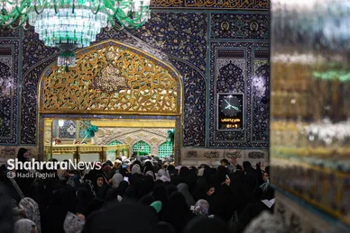 گزارش تصویری | حال و هوای حرم مطهر رضوی در شب میلاد پیامبر اکرم