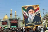 ویدئو | احترام نظامی افسر عراقی به تابوت رهبر شهید با چشمانی اشک بار