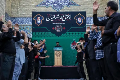 اجتماع عاشورائیان در حرم مطهر رضوی
