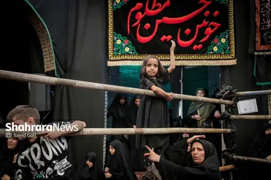 گزارش تصویری | تعزیه دوازدهم محرم در حسینیه کرمانی های مشهد