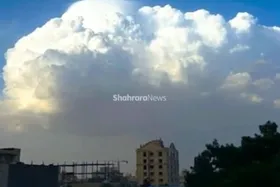 ویدئو| لحظه دیدنی ورود ابر&zwnj;های باران زا به مشهد