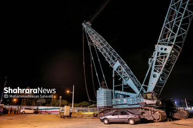 عملیات انتقال دستگاه TBM حفاری قطار شهری
