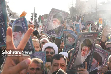 گزارش تصویری | مراسم تشییع پیکر شهدای مدافع امنیت در مشهد (۲۲ دی ۱۴۰۴) - ۵