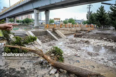 عکس‌هایی از سیلاب در خیابان‌های مشهد (۲۹ اردیبهشت ۱۴۰۳)