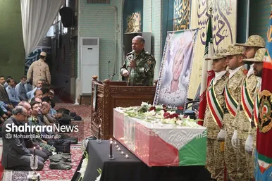 مراسم تشییع پیکر مطهر سرباز شهید «احمد لطفی» در مشهد