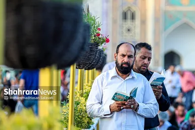 مراسم دعای عرفه در حرم مطهر رضوی