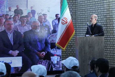 مراسم افتتاح بزرگترین تصفیه‌خانه فاضلاب پیشرفته کشور در مشهد