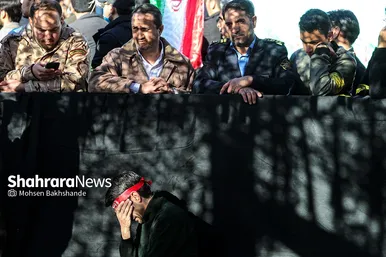 مراسم تشییع و تدفین شهید گمنام در دانشگاه فردوسی مشهد