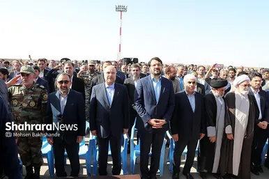 افتتاح فرودگاه گناباد با حضور رئیس مجلس و وزیر راه