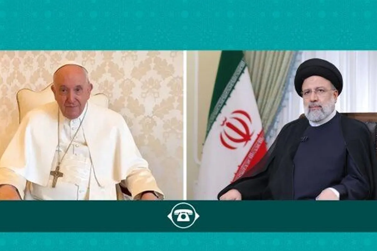 گفت وگوی تلفنی رئیسی با پاپ فرانسیس | حمایت از فلسطین عمل به آموزه‌های ادیان ابراهیمی است