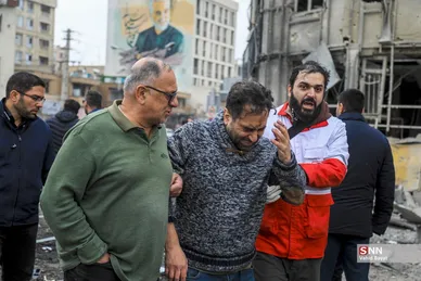 عکس| تصاویر دردناک از حمله موشکی دشمن به اتوبان شهید باقری تهران