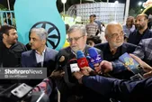 حرکت قطار افتتاح پروژه‌های شهر مشهد با بهره‌برداری از مدرن‌ترین زمین بازی کودکان در کشور + فیلم
