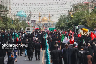 گزارش تصویری | مراسم جاماندگان اربعین حسینی در مشهد